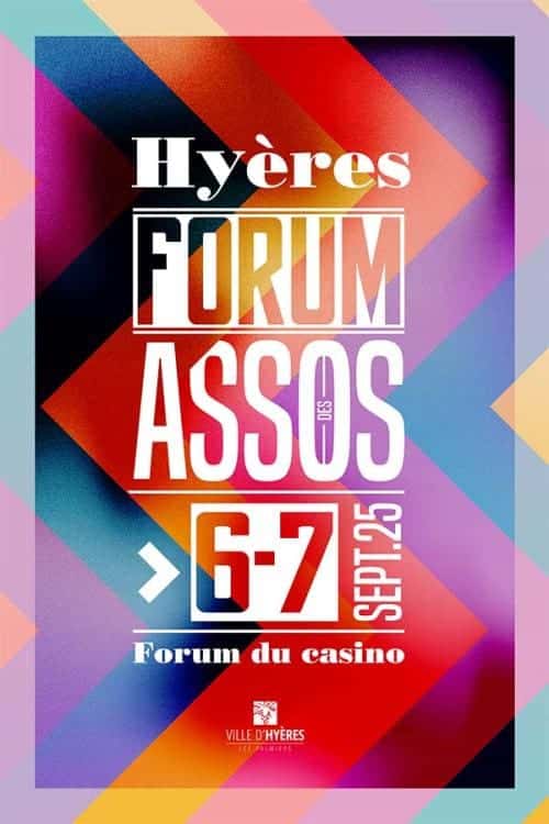 Affiche officielle 2025 du Forum des associations de Hyères